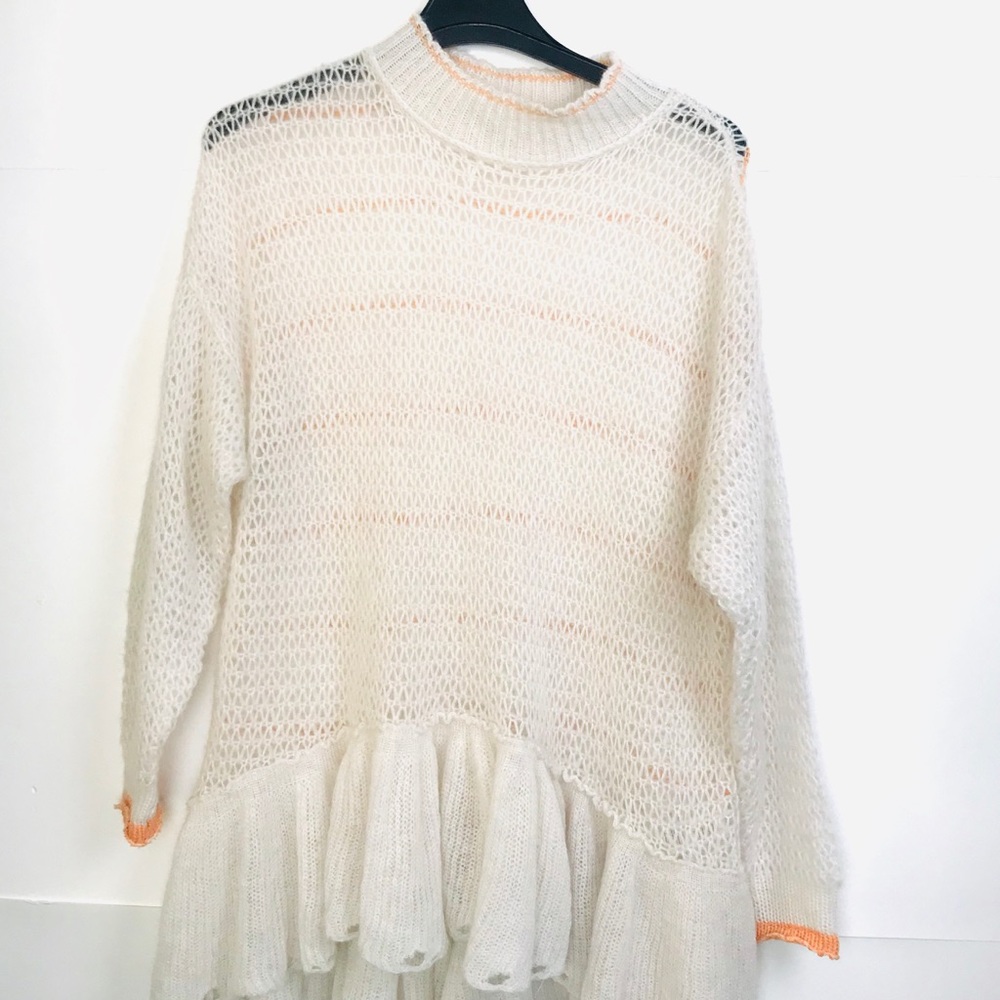 📌SOLD📌FREE PEOPLE  TUNIC SWEATER IVORY - Picture 8 of 8